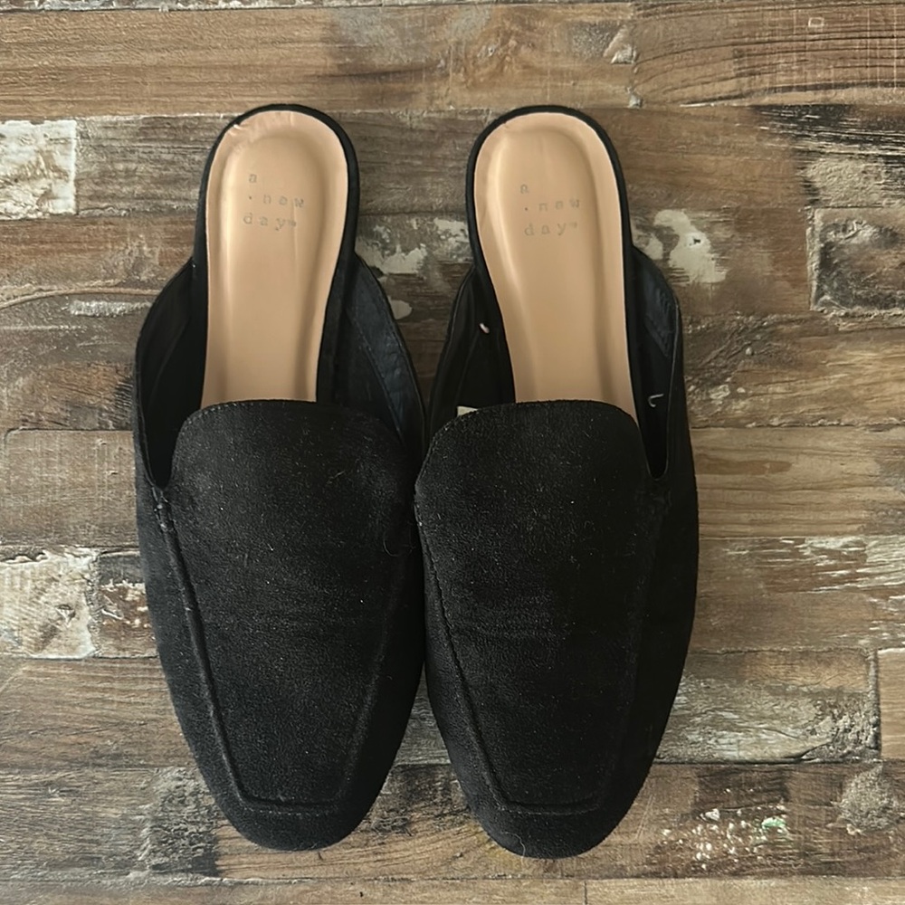 A New Day women Black Slip-On Shoes